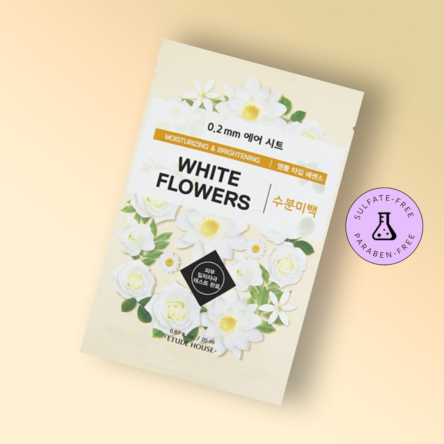 0.2 THERAPY AIR MASK - WHITE FLOWERS
